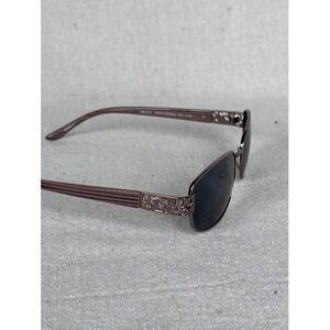Foster Grant Polarized Sunglasses Brown Floral Accents Womens Stylish